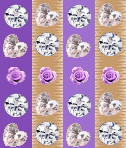 ダイアモンド　薔薇　紫　背景