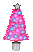 クリスマスツリー　ピンク　動画